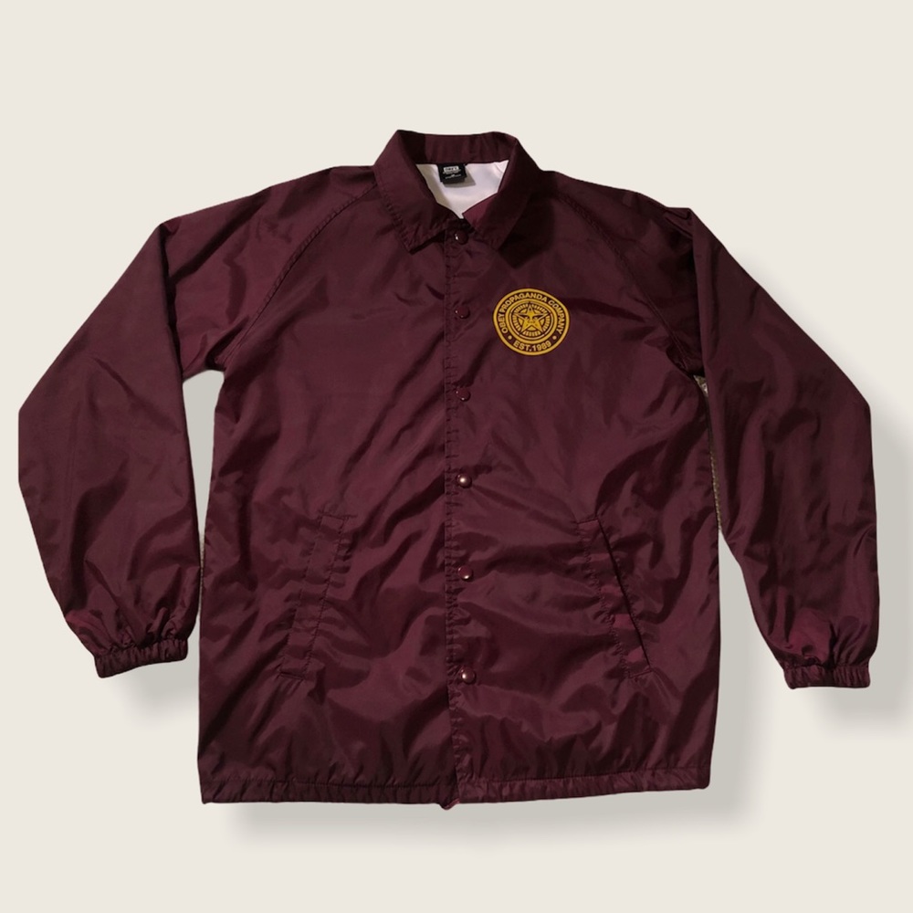 OBEY Men’s Burgundy Red Windbreaker Jacket Medium
